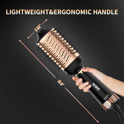 Brosse soufflante YASHE 4 en 1 Chauffante pour coiffeur Noir
Brosse chaîforme chauffante YASHE 1200 W pour sécher et lis