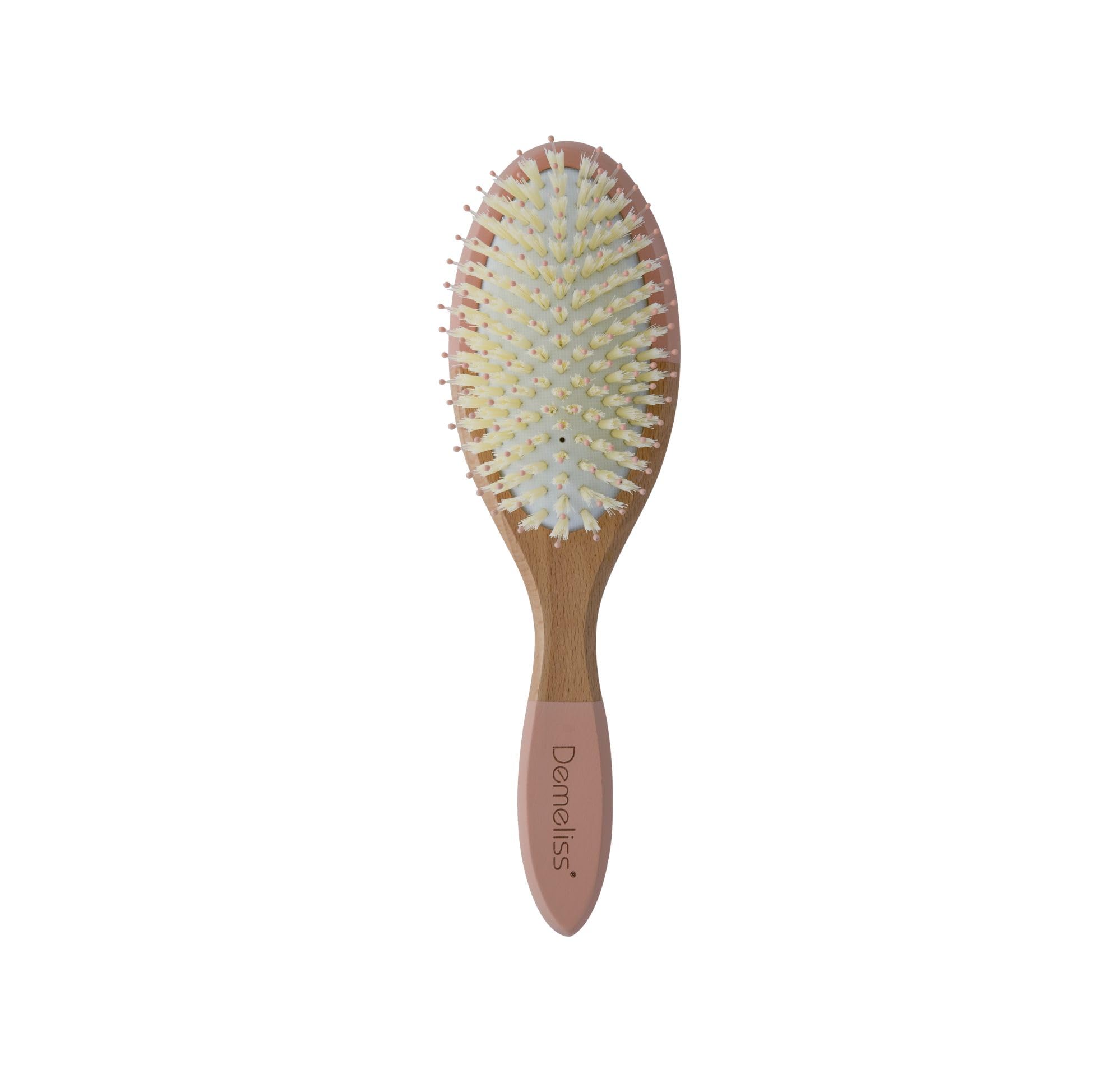  Brosse plate démêlante Demeliss Beauty boise pour cheveux frisés
| Brosse plate démêlante Demeliss Beauty bois adaptée 