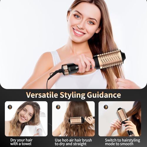 Brosse soufflante YASHE 4 en 1 Chauffante pour coiffeur Noir
Brosse chaîforme chauffante YASHE 1200 W pour sécher et lis